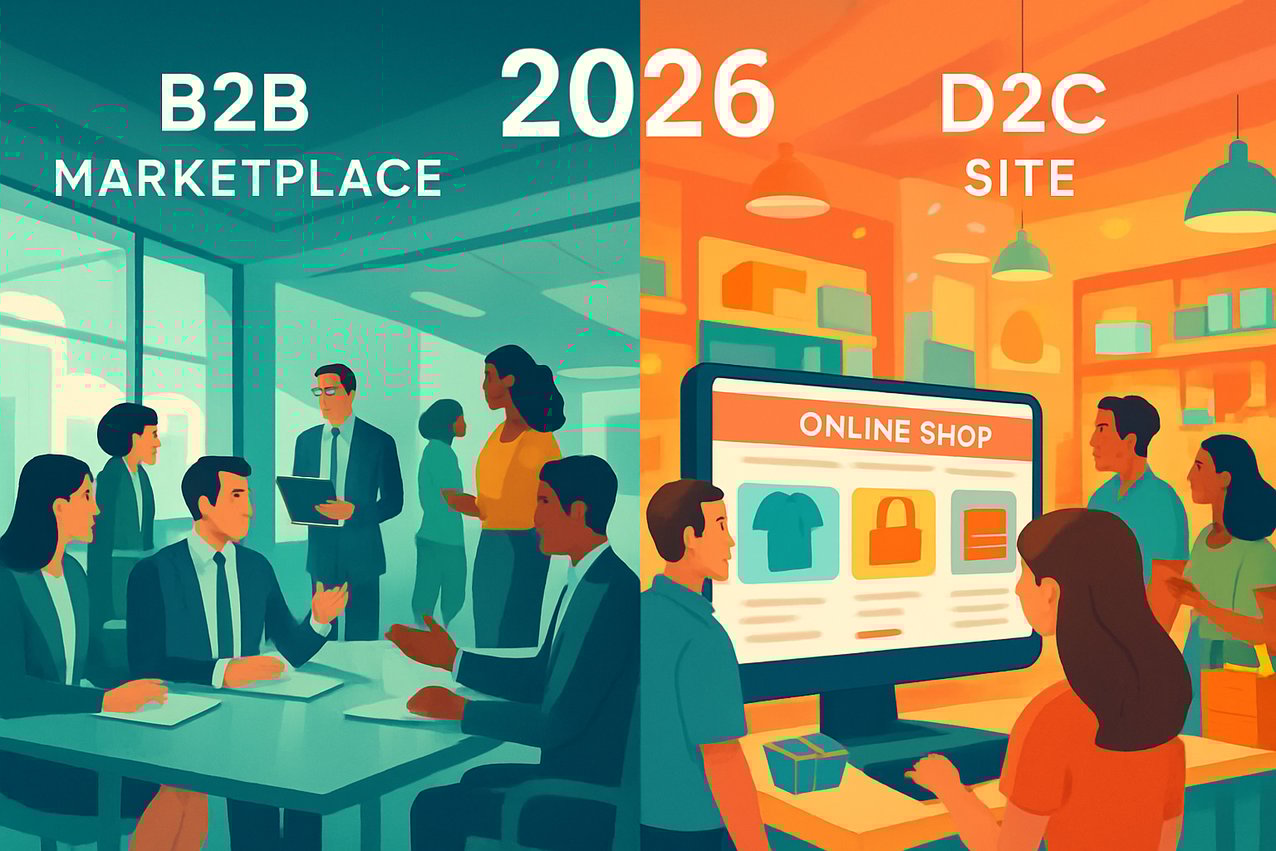 B2B Marketplaces vs. D2C Sites: Which Model Fits Your 2026 Growth?