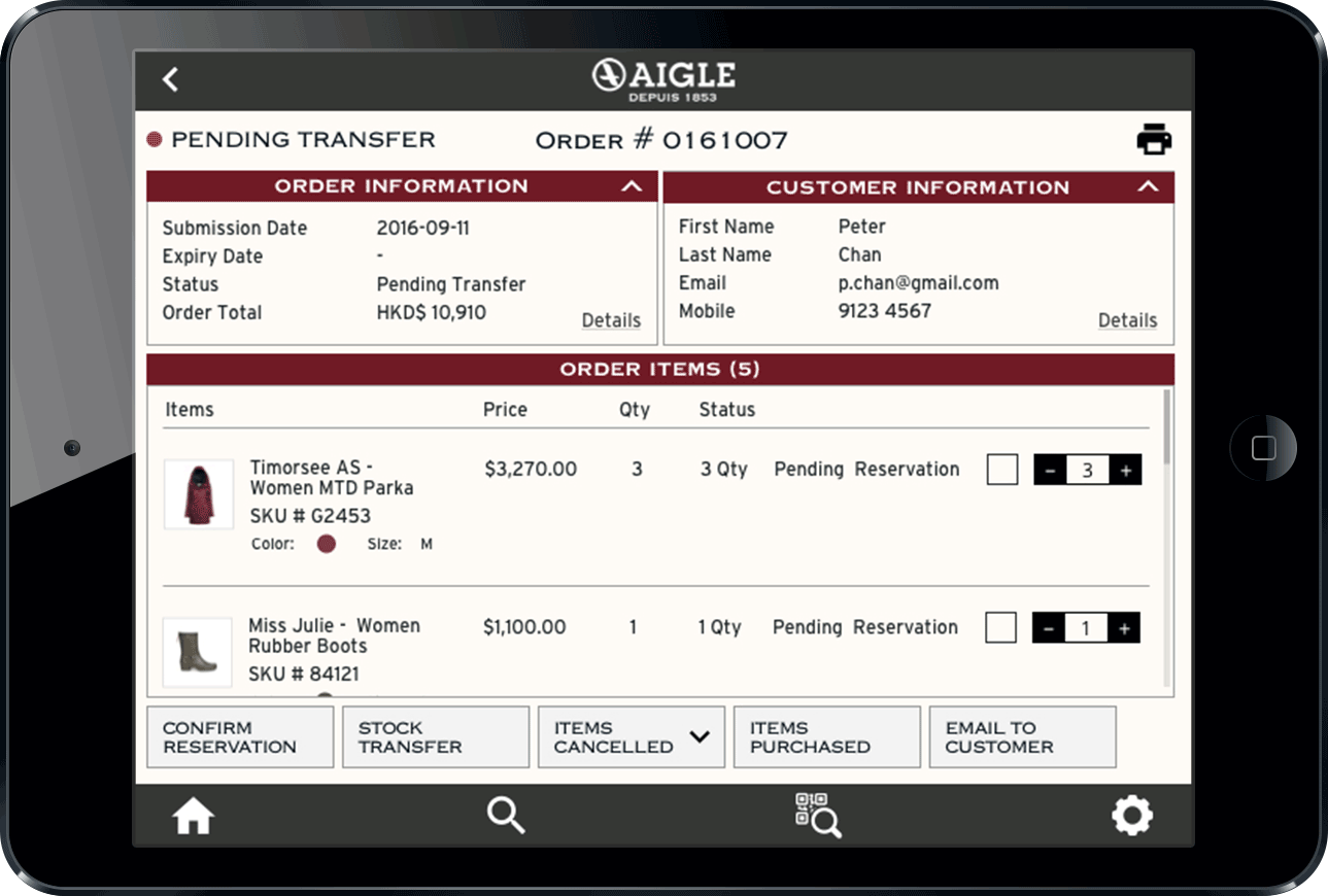 Aigle_ipad