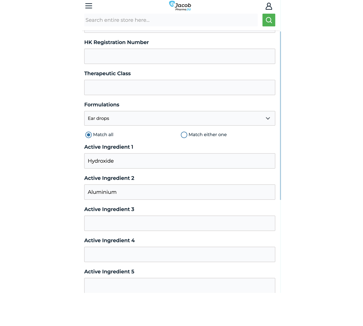 Enhanced Search Functionality